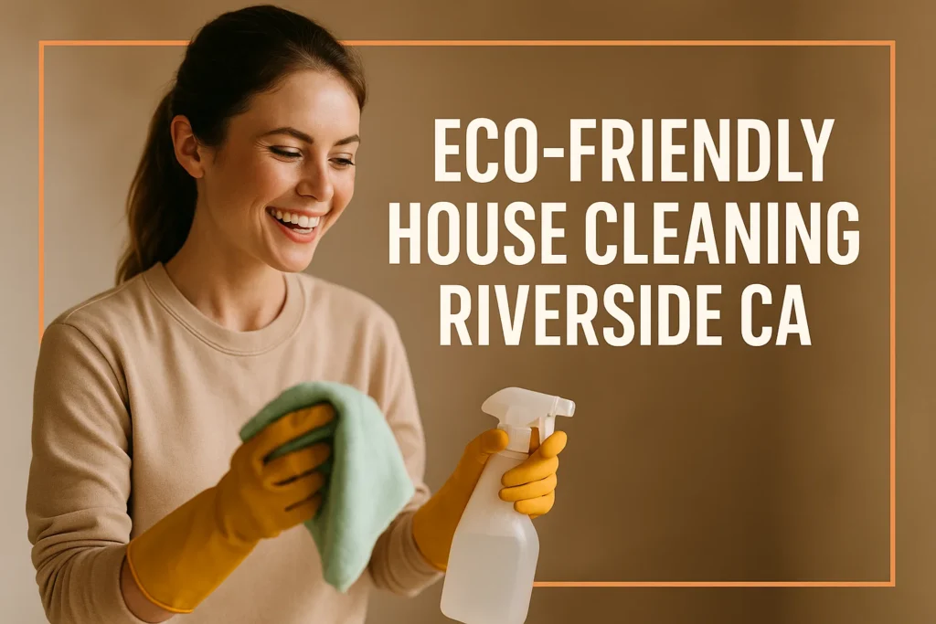 Eco-Friendly House Cleaning Riverside CA: Why Choose Green Cleaning Services?