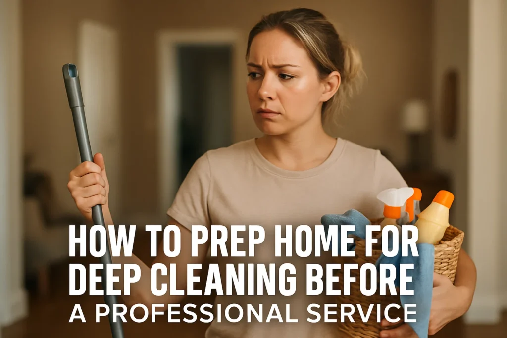 How to Prep Home for Deep Cleaning Before a Professional Service