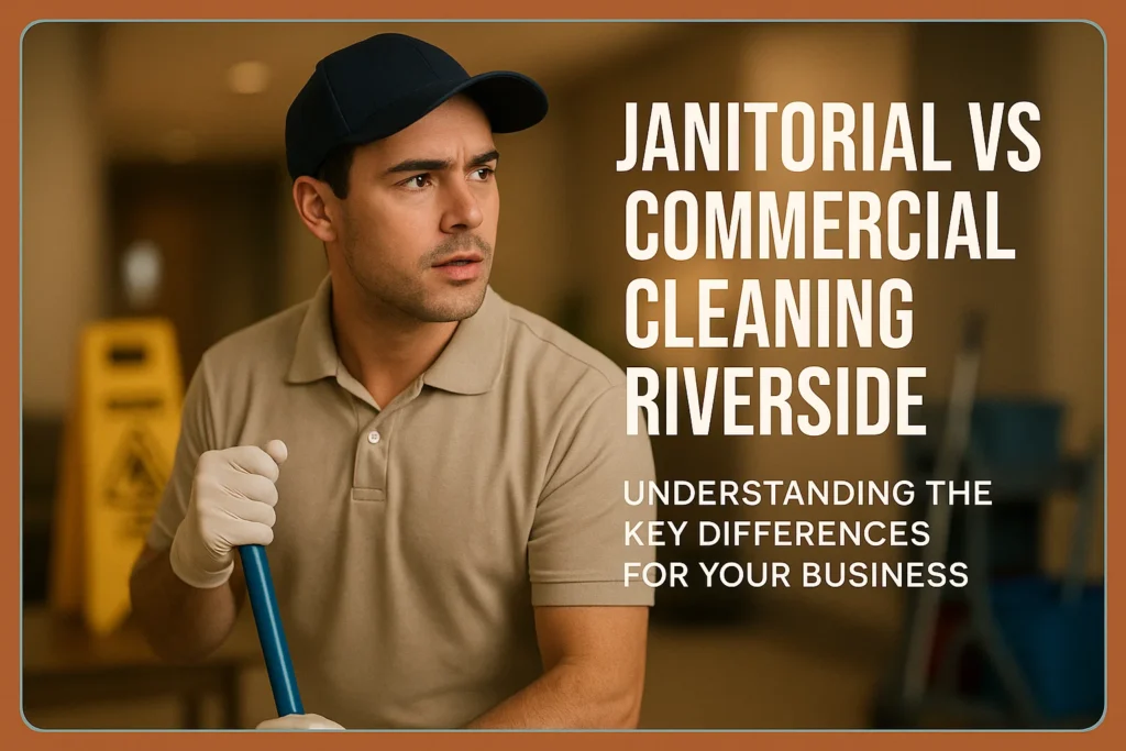 Janitorial vs Commercial Cleaning Riverside: Understanding the Key Differences for Your Business
