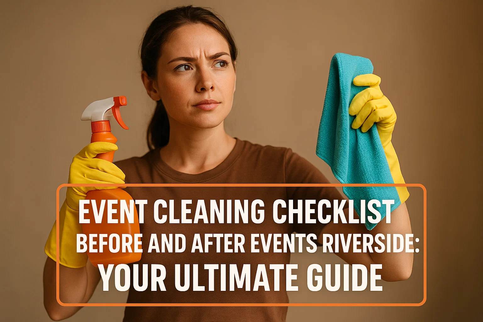 Event Cleaning Checklist Before and After Events Riverside