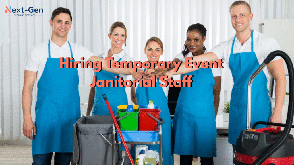 Hiring Temporary Event Janitorial Staff