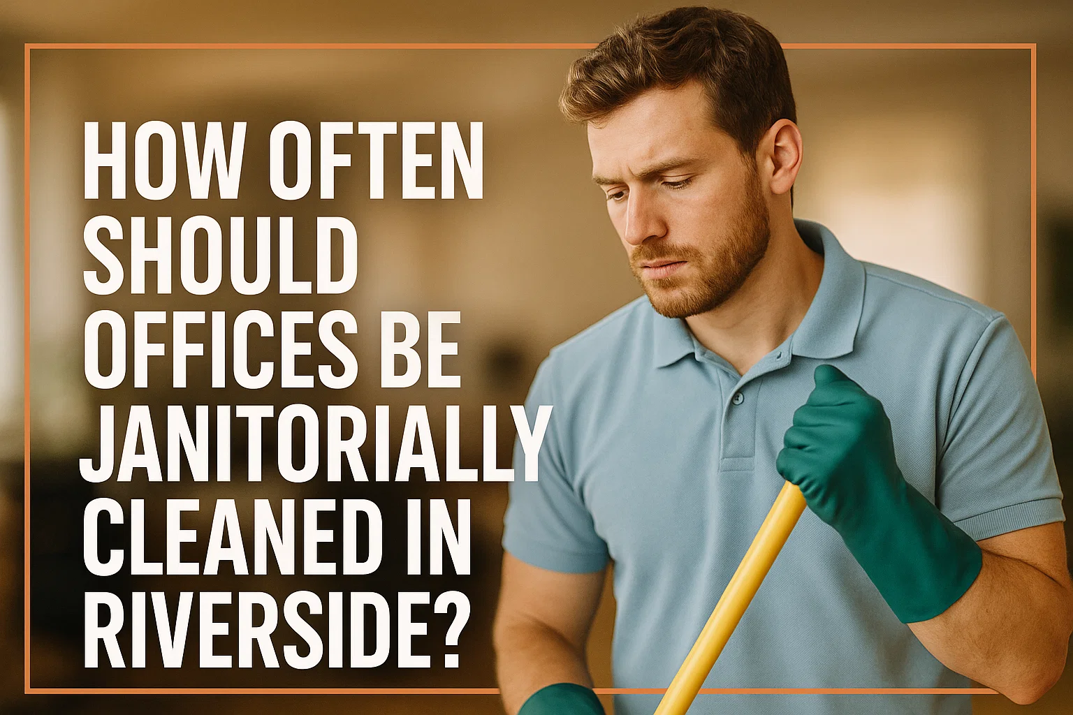 How Often Should Offices Be Janitorially Cleaned in Riverside?