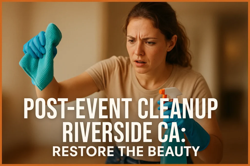 Post-Event Cleanup Riverside CA: Restore the Beauty