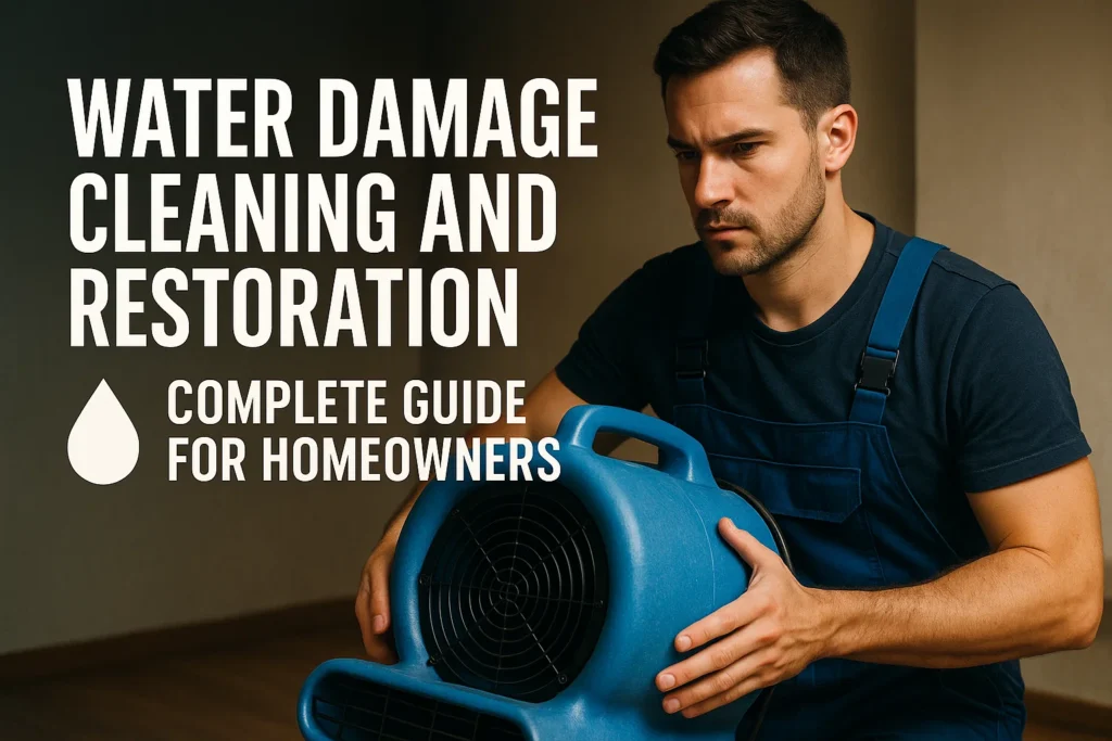 Water Damage Cleaning and Restoration Complete Guide for Homeowners
