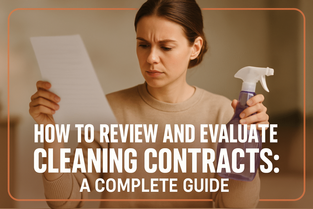 How to Review and Evaluate Cleaning Contracts A Complete Guide