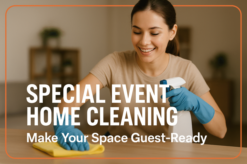 Special Event Home Cleaning services Make Your Space Guest-Ready