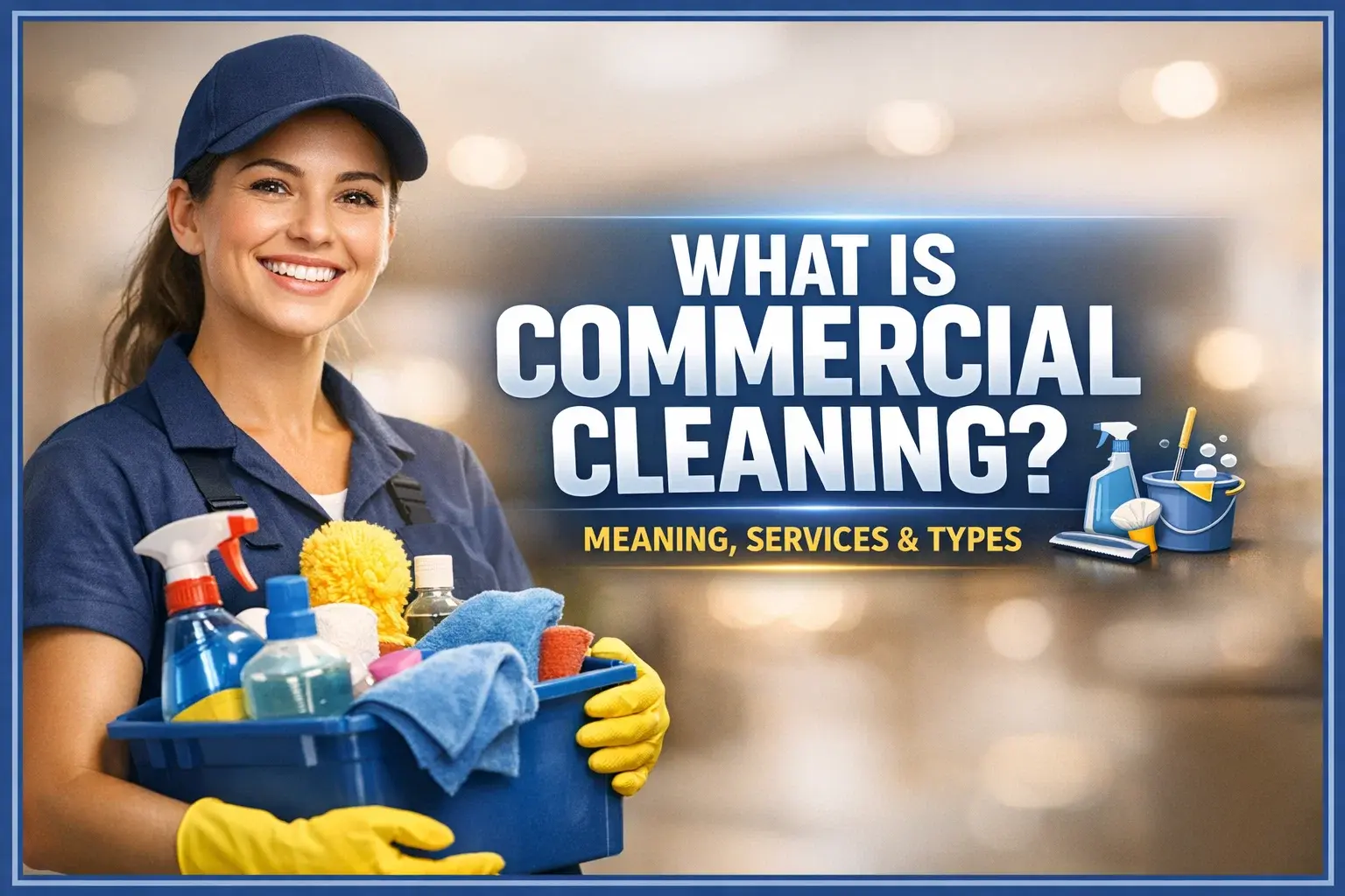 What Is Commercial Cleaning? Meaning, Services & Types